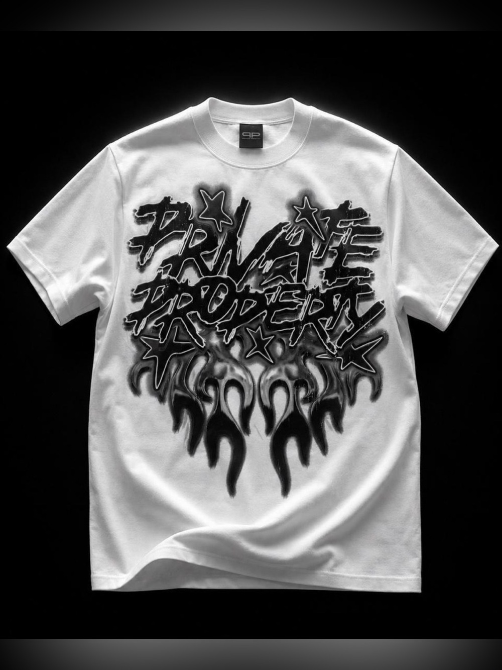 Private Property Airbrush Chrome
Flame Tee - Size M - NWT